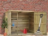Garden Tool Shed 135x60x123 cm Impregnated Pinewood