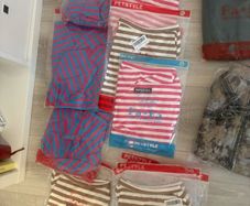 Dog Clothes, Dog Colorful Stripe Pajamas Soft Cotton Jumpsuit Bulldog Onesies Costume for Puppy XL stuff