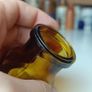 488 - Set of 2 Vintage Brown Amber Glass Cork Top Collectible Decorative Bovril Bottles Image 9