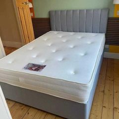 Standard Double Bed Mattress and headboard