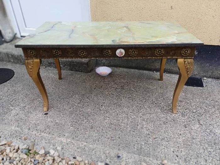 Vintage Marble Look Coffee Table
