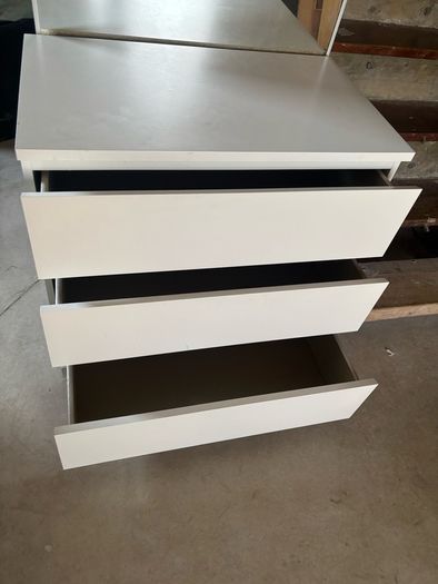 Ikea white 3 drawer chest