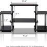 NEW SALE | No Tools Entertainment Center, TV Unit, TV Stands, Black/Grey,105.4 (W) x 58 (H) x 29.5 (D) Image 2