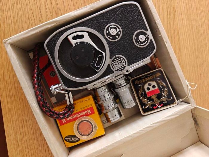 Vintage Paillard Bolex B8 8mm Cine Camera | Swiss Made | Boxed | Original Manuals & Accessories