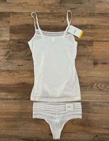 DKNY white lingerie set