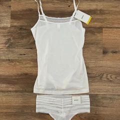 DKNY white lingerie set