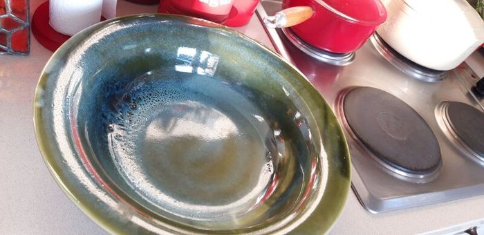 Beautiful Large Green Fruit Bowl