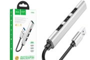Hoco HB26 Aluminum Alloy 4 in 1 USB to USB3.0 + USB2.0.3 Adaptor