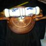 Copper Kettle features a white Porcelain Handle and matching lid knob, Postage Available or Collection Image 3