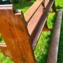 Benches pews garden or wedding seating Image 6