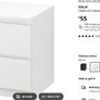 IKEA Malm 2 Drawer Locker - White Image 2