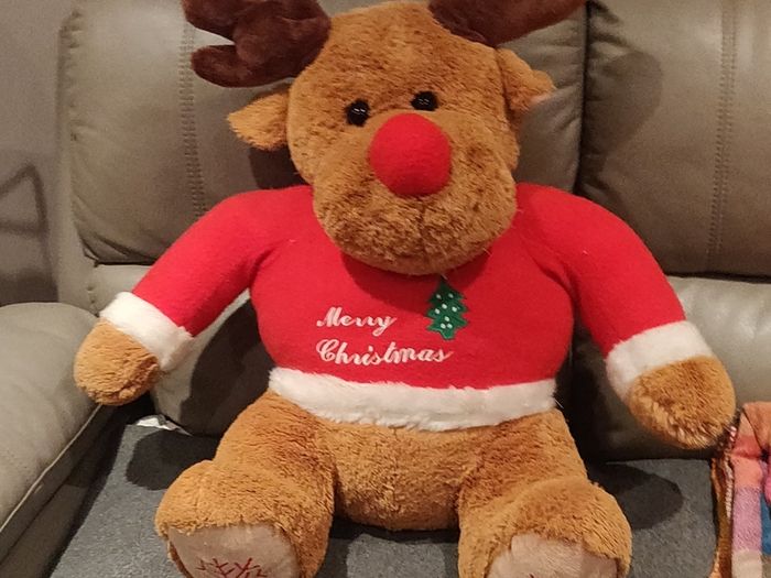 reindeer Christmas plush toy mascot soft