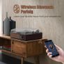 Vinyl Record Player Bluetooth Belt-Driven 3-Speed Turntable, Vintage Retro Record Players Built-in Stereo Speakers (FREE POSTAGE) Image 6
