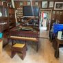 a circa-1931 Monington & Weston baby grand with matching stool. Image 8