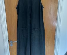 Black Lightweight Denim Jumpsuit