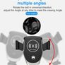 Wireless Auto Clamping 360 Rotate Car Fast Charger Phone Holder Air Vent Mount Image 3