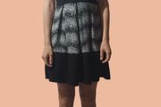 Chic Black &amp; White Sleeveless Dress UK 14