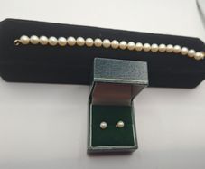 9 ct pearl gold set