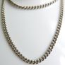 Vintage Unusual 925 Sterling Silver Chain Necklace length 20,5" - 25,18g Image 7