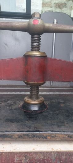 Antique Book  Press Metal and Bronze Solid highest quality working perfectly  Early 1900s  A3 size