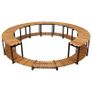 Spa Surround 273x53 cm Solid Acacia Wood Image 4