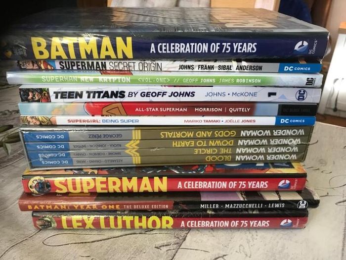 Marvel  DC Comics Graphic Novel Collection Lot - 10 Books (Sealed Hardbacks & Paperbacks)