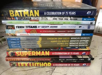 Marvel  DC Comics Graphic Novel Collection Lot - 10 Books (Sealed Hardbacks & Paperbacks)