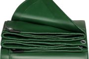 Tarpaulin PVC waterproof heavy duty 670g/mGreen,Reinforced Eyelets,Weatherproof, dust,snow,UV,cover for Outdoor Groundsheet Chicken Roof pool pond Building Caravan Lorry Boat tarp (2M x 3M)