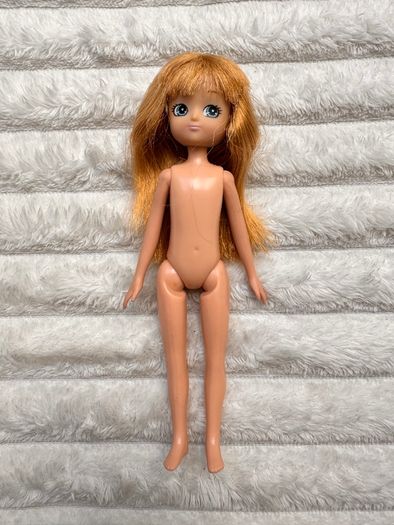 Arklu Lottie Doll Blonde Hair Blue Eye Princess Doll Tiara Loose legs approx. 18 cm. Used Please see photos