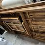 Solid wood dining table + 6 matching chairs Image 5