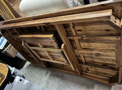 Solid Wood Dining Table & 4 Chairs