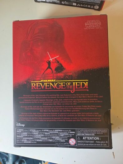 Star wars black series Darth Vader 6 inch scale figure REVENGE OF THE JEDI