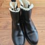 Black leather boots Image 3