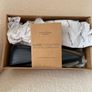Navy Blue Leather Mens Slippers Image 4