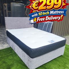 New divan beds with 10 inch mattress