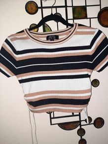 Crop Ribbed Top Size 10 - January Clearance