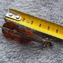 solid silver and amber, violin brooch Image 6