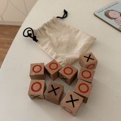 Wooden X's and O's game set