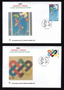2023 Ireland Europa Peace Doves Commemorative Stamps PaddyAchill First Day Cover (FDC)