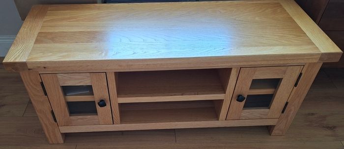 Devon Oak large TV unit