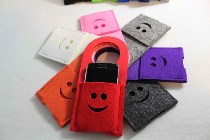 Cell phone charger holder, wall charging station, FELT, docking station, phone charging pouch, cell phone charger