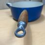 Vintage Le Creuset 22 Cast Iron Saucepan - Cobalt Blue Enamel Made in France Image 6