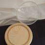 Glass display dome with wooden base. Image 3