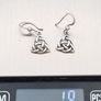 Vintage 925 Sterling Silver Celtic Knot Earrings Image 9