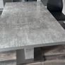 marble effect dining table Image 2
