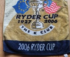 golf memorabilia ryder cup 2006 golf bag towel