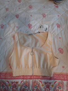 new cream crop top