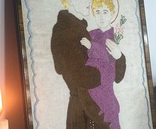 Hand Embroidere Saint Anthony & Child Jesus