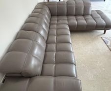 Leather corner sofa