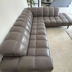 Leather corner sofa